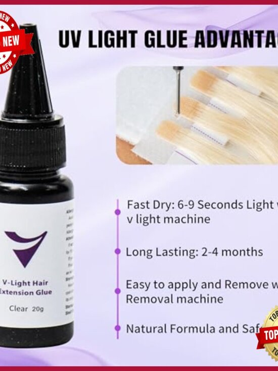 Portable LED Hair Extension Machine Kit with 6 Beads, Travel-Friendly